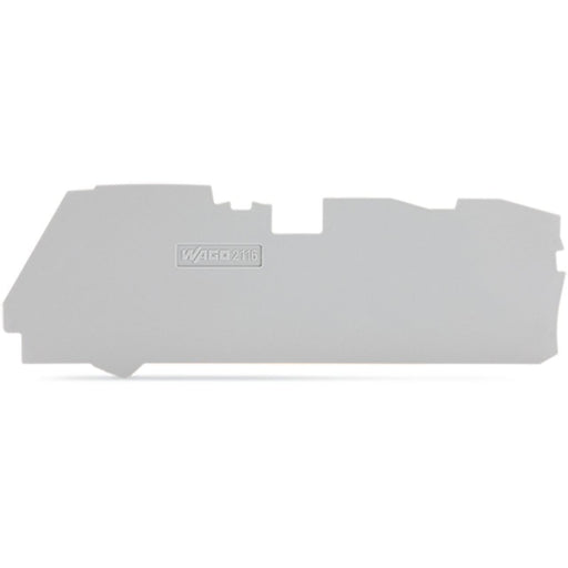 WAGO GmbH & Co. KG - Abschluss- und Zwischenplatte für Reihenklemme Abschluss Zwischenplatte 2116-1391 1 mm, grau − 25 Stück