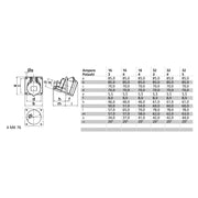 Bals Elektrotech - CEE-Anbausteckdose (IEC 60309) Anbausteckdose geneigt 32A 120588 3p 110V 4h IP44