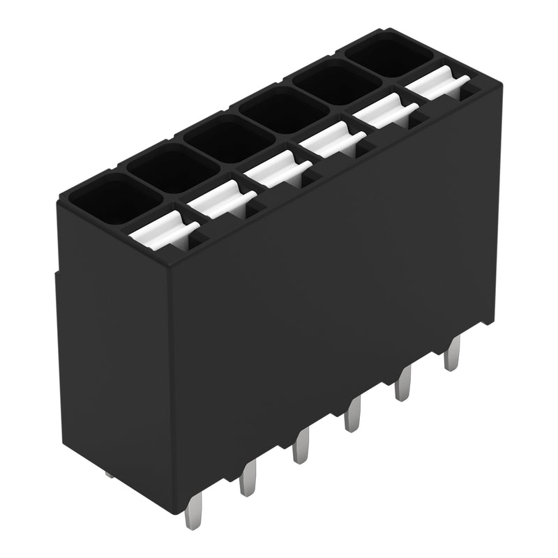 WAGO GmbH & Co. KG - Leiterplattenklemme THR-Leiterplattenklemme 2086-1106 Drücker,1,5mm²,sw − 144 Stück