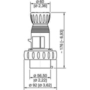 Stahl - Explosionsgeschützter CEE-Stecker/-Kupplung (IEC 60309) Stecker 20 A schwarz 5h 8570/22-505-S#291375