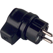 Bachmann - Schutzkontakt-Gerätestecker Vollgummi-Winkelstecker 919.178 sw