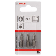 Bosch - Bit Schrauberbit Extra-Hart PZ 2607001554 1, 25 mm, 3er-Pack