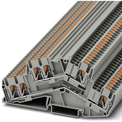 Phoenix Contact - Durchgangs-Reihenklemme Doppelstockklemme PTTBS 2,5-TWIN 0,14qmm-4qmm grau − 50 Stück