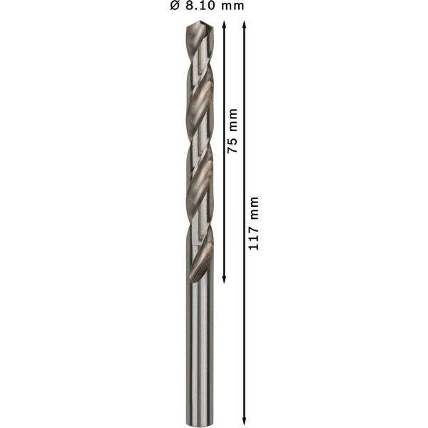 Bosch - Bohrer PRO Metal HSS-G 2608585508 Spiralbohrer 8,1 x