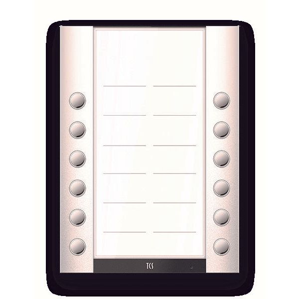 TCS Tür Control - Montageelement für Türstation PET PRO 12Tasten AEA520212-0019 S AP RAL9010