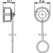 Telegärtner - Staubschutz für Steckverbindungen STX V1 Flanschschutzkappe 100022773