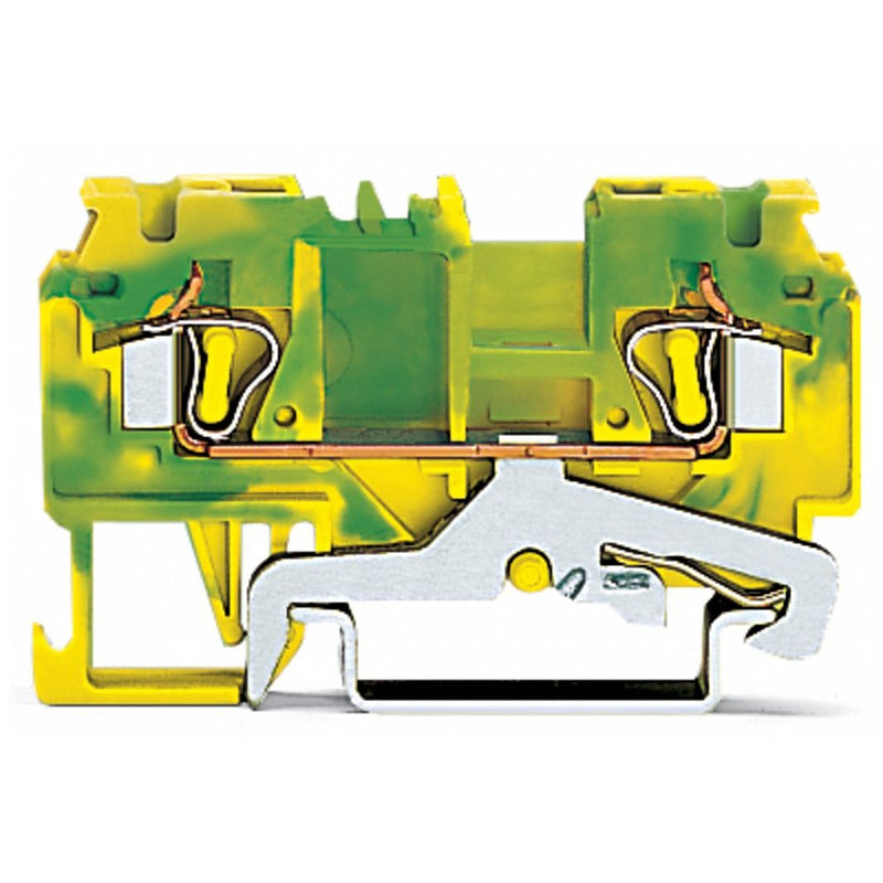 WAGO - Schutzleiter-Reihenklemme 2-Leiter-Schutzleiterklem. 880-907/999-940 4mm² − 100 Stück