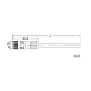 WAGO - Konfektioniertes Sensor-Aktor-Kabel Sensor-Aktorleitung axial 756-6101/030-100 M8-Buchse 3-polig