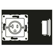 Jung - Steckdose Steckd NEMA20 A125 121-20 WW V 50x50 alpinweiß