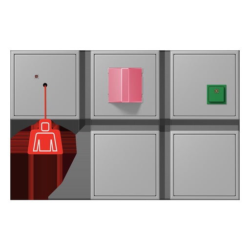 Jung - Behindertenelement für Installationsschalterprogramme Notrufset mit USV NRS LC 0834-2 204