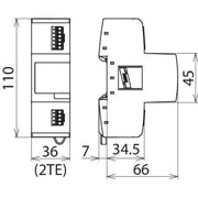 DEHN - Kombi-Ableiter für Informations-/MSR-Technik Kombi-Ableiter DVR 2 BY S 150 FM DEHNvario