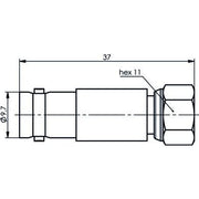 Telegärtner - Koax-Kupplung Adapter BNC-F (F-M) 100023644 − 5 Stück