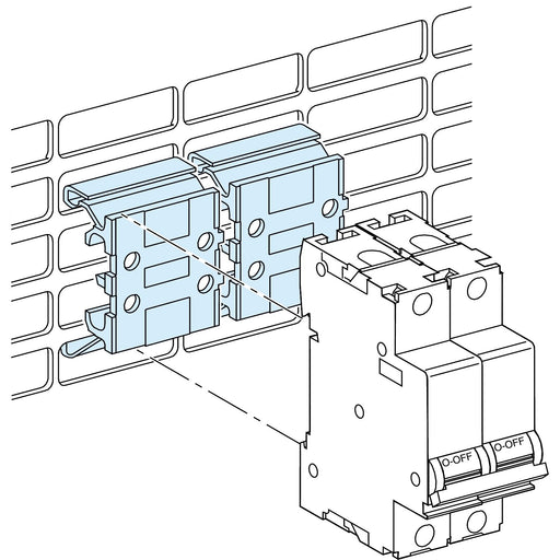 Schneider Electric - Zubehör/Ersatzteile für Sammelschienen PrismaSeT-P, DIN-Schiene LVS04224 Adapter für Lochplat − 1 Stück