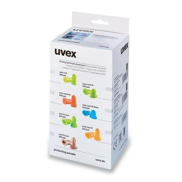 Uvex - Gehörschutzstöpsel com4-fit o. Kordel 2112023(VE600) Nachfüllbox, 300 P