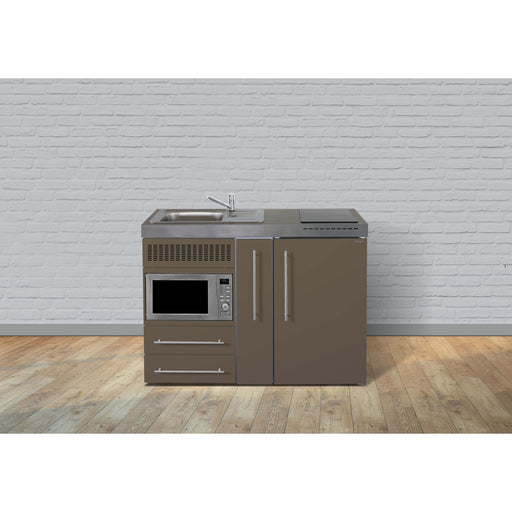 Stengel - Mini-Küche Miniküche Premiumline MPMMM120AMWGKFreBli Mokka metallic