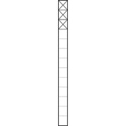 Siedle&Söhne - Kommunikations-Säule Kommunikations-Stele KSF 613-3 SM 1,3m sil/met 3Mod