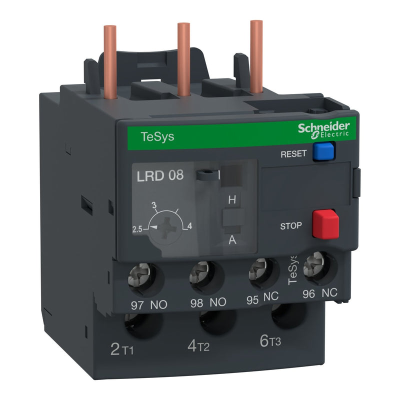 Schneider Electric - Überlastrelais thermisch Motorschutz-Relais LRD08 2,50-4,00A