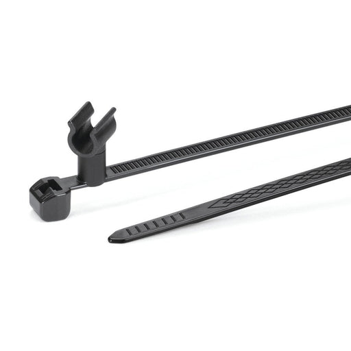 HellermannTyton - Kabelbinder Befestigungsbinde 2tlg. 156-03036(500) schwarz − 500 Stück