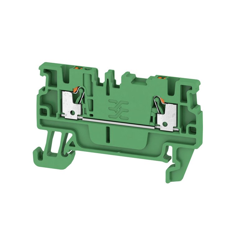 Weidmüller - Durchgangs-Reihenklemme Klemme A2C 1.5 GN PUSH IN, 1.5 mm² − 100 Stück