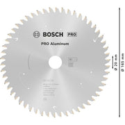 Bosch - Kreissägeblatt PRO Aluminium cordless 2608837763 Kreissägeblatt 165 x