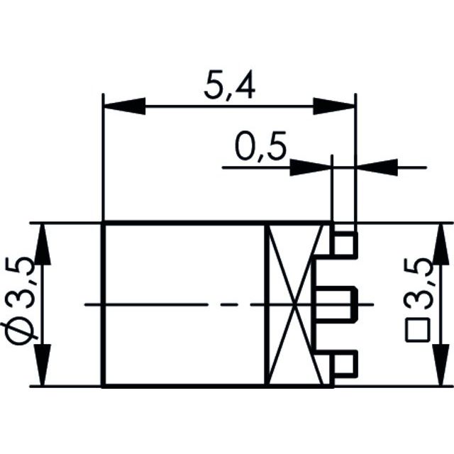 Telegärtner - Koax-Steckverbinder MMCX-Buchse für LTP AU 100025109 in SMT 50Ohm − 5 Stück