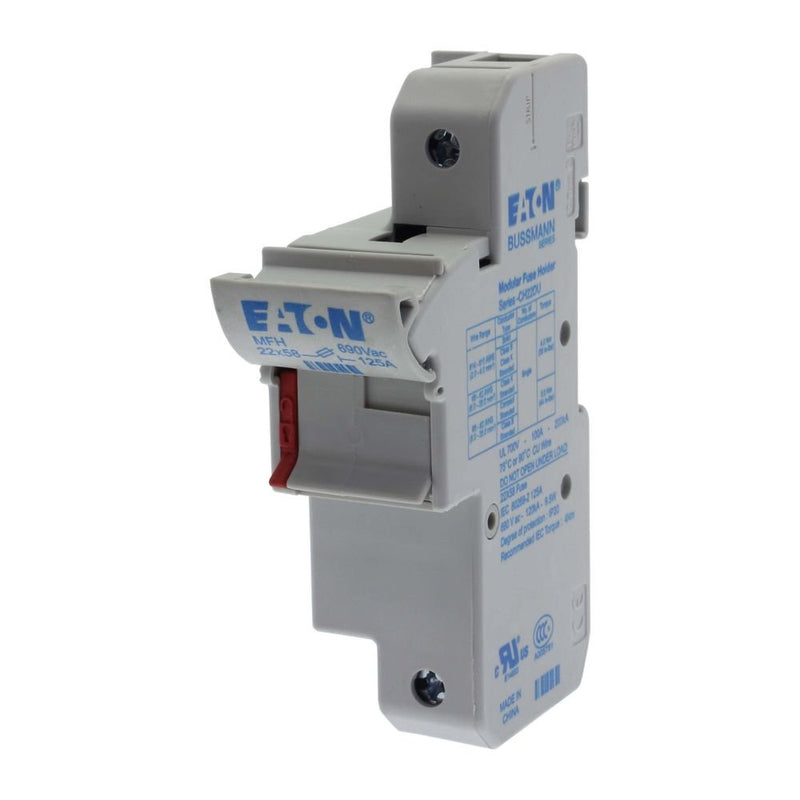 Eaton - Halter für zylindrische Sicherung Sicherungseinsatz Nieders. 1 POLE 22X58 MFH 125A AC 690V − 6 Stück