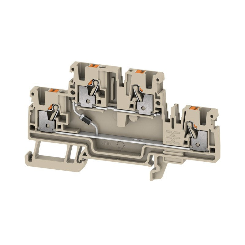 Weidmüller - Bauelement-Reihenklemme Klemme A2T 2.5 EM1 D3/2 PUSH IN, 2.5 mm² − 50 Stück