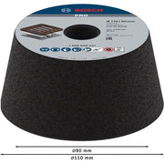 Bosch - Trenn-/Schleifscheibe PRO Metal Konischer 1608600231 Schleiftopf 90 x 110