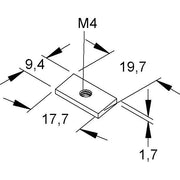 Niedax - Gleitmutter GSM 204 − 100 Stück