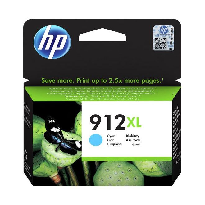 HP - Verbrauchsmaterial für Telefax/Drucker/MFC Tintenpatrone 912XL/3YL81AE cy cyan