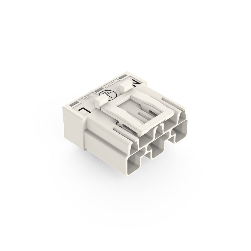 WAGO - Leiterplattensteckverbinder Stecker für Leiterplatten 770-833/011-000 3-polig,weiß − 100 Stück
