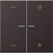 Jung - Bedienelement intelligent eNet Funk-Steuertaste FM AL 1701 P D 2fach, Symbol Pfeil