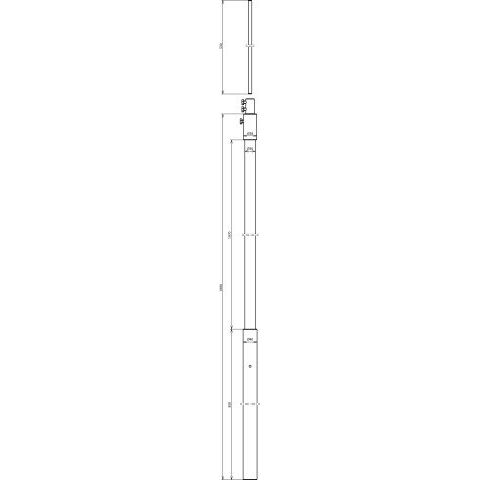 DEHN - Zubehör/Ersatzteile für Erdung und Blitzschutz Stützrohr SR D30 1990 #105272 FSP10 500 GFK AL V2A