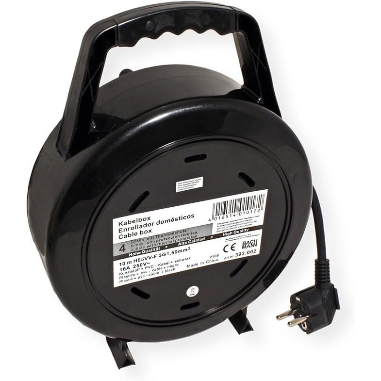 Bachmann - Kabeltrommel Kabelbox 393.002 10m H05VV-F 3G1,5qmm