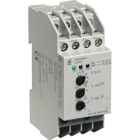 Dold&Söhne - Füllstand-/Niveauüberwachungsgerät Niveaurelais IL9151.12 AC230V 0,2-20s,2-450Kohm