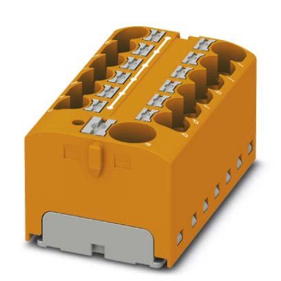Phoenix Contact - Durchgangs-Reihenklemme Verteilerblock PTFIX 10/12X4 OG − 8 Stück