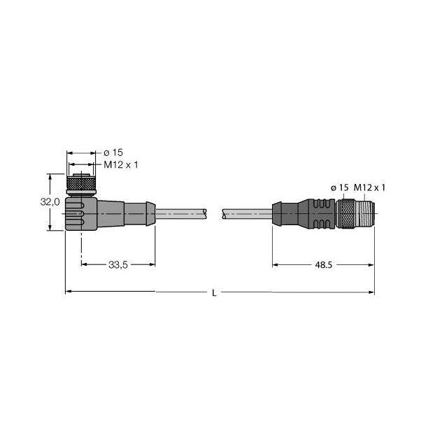 Turck - Konfektioniertes Sensor-Aktor-Kabel RFID-Leitung WK4.5T-5-R #6699204 Standard