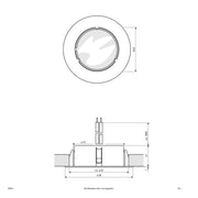 EVN Lichttechnik - Downlight/Strahler/Flutlicht NV-Möbeleinbauleuchte 080 011 chr G4 20W