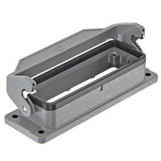 Harting - Gehäuse für Rechtecksteckverbinder Anbaugehäuse Baugröße: 24B 09300241307 niedrige Bauform