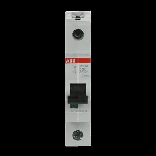 ABB Stotz S&J - Leitungsschutzschalter Sicherungsautomat S201M-D20 10 kA, 20 A, 1P