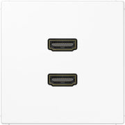 Jung - Multifunktions-Anschlussdose Multimedia-Anschluss aws MA LS 1133 WW 2 x HDMI m.Tragring
