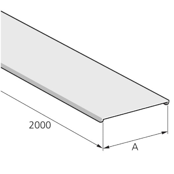 Pflitsch - Oberteil für Leitungsführungskanal Deckel 2000mm D2 75 S ORV ohne Riegel