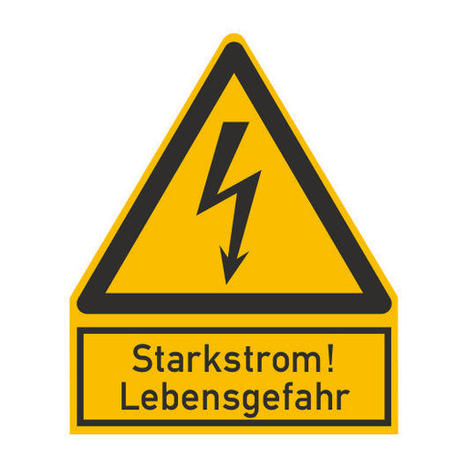 Cimco Werkzeuge - Warn-/Hinweisschild WS Starkstr. Lebensgef. 182732 Gr. 244x200x1