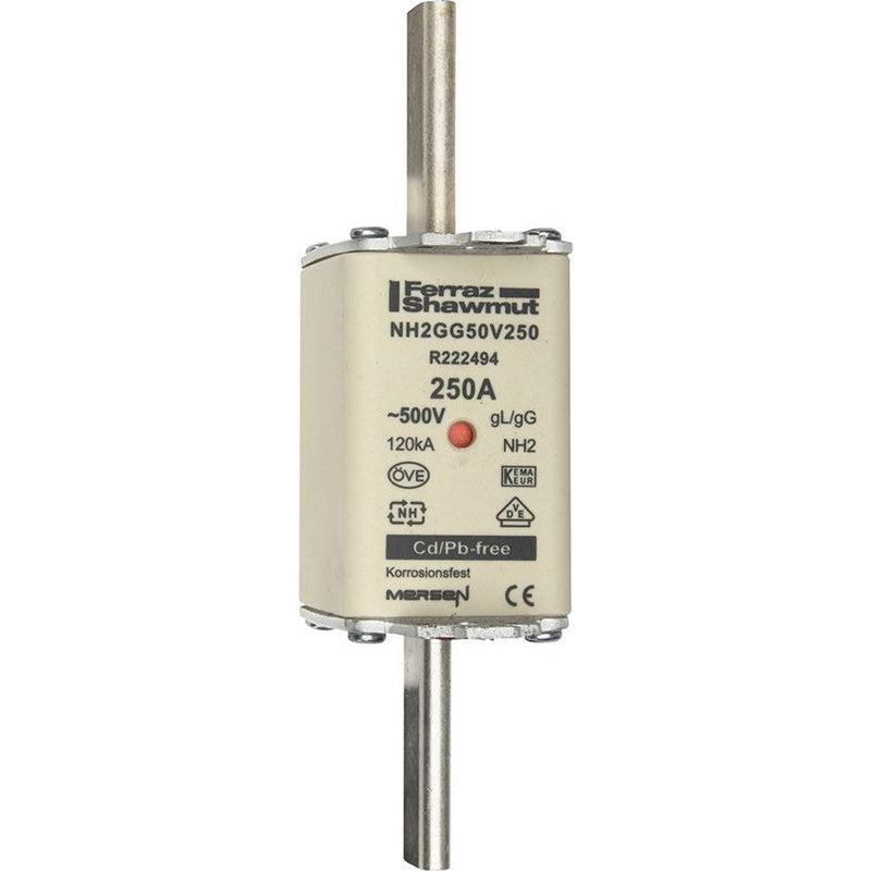 Mersen - Messersicherung NH-Sicherungseinsatz SF NH2GG50V250 Gr.2 gG 250A/500V KM