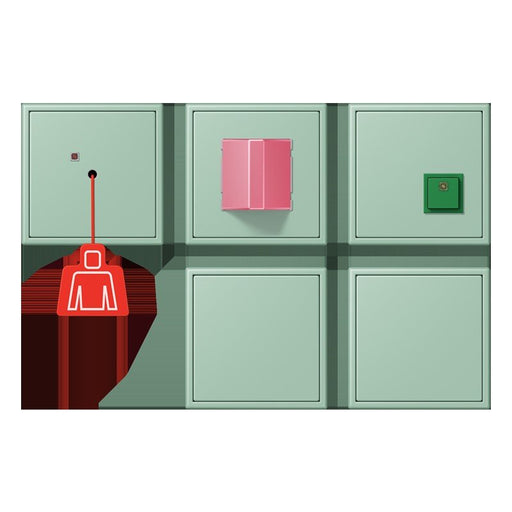 Jung - Behindertenelement für Installationsschalterprogramme Notrufset mit USV NRS LC 0834-2 217
