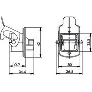 Telegärtner - Einsatz/Abdeckung für Kommunikationstechnik STX V5 Flansch 100022894 Metall