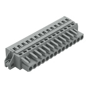 WAGO - Kabelsteckverbinder für Leiterplattensteckverbinder 1-Leiter-Federleiste 231-114/027-000 CAGECLAMP,2,5 mm²,gr − 25 Stück