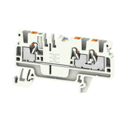Weidmüller - Durchgangs-Reihenklemme Klemme A3C 2.5 LTGY PUSH IN, 2.5 mm² − 100 Stück