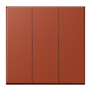 Jung - Abdeckung/Bedienelement für Installationsschalterprogramme Wippe 3fach LC 993 BF 232 locre rouge (32110)