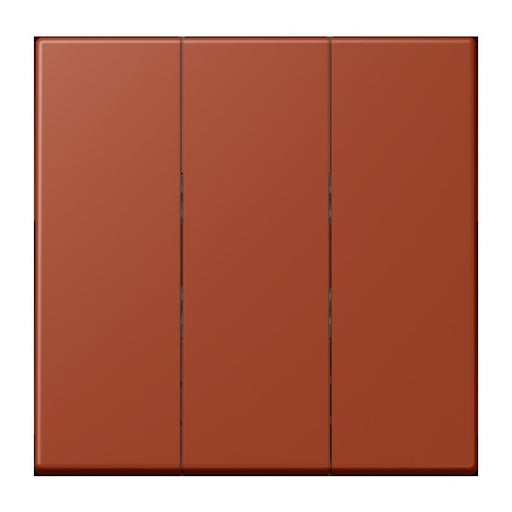 Jung - Abdeckung/Bedienelement für Installationsschalterprogramme Wippe 3fach LC 993 BF 232 locre rouge (32110)